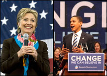 Photo of Hillary Clinton and Barack Obama