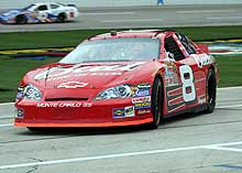 Dale Earnhardt Jr.'s red racing car