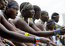 Photo of the Sudanese refugees