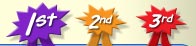 National winners are identified by a ribbon