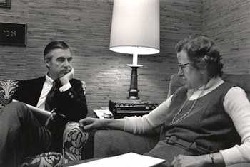 Mister Rogers with Dr. McFarland