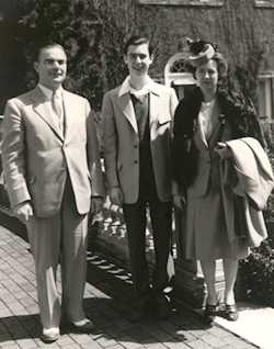Mister Rogers with his parents