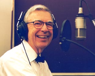 Recording puppet voices for the PBS website.