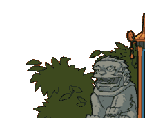 stone lion illustration
