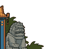 stone lion illustration