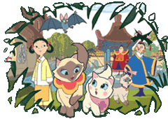 The characters of Sagwa, The Chinese Siamese Cat
