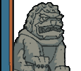 stone lion illustration
