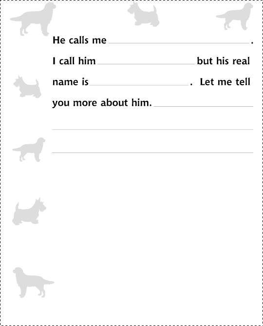 Printable Story Page