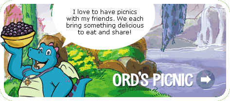 I love to have picnics with my friends. We each bring something delicious to eat and share! 