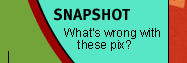Snapshot: What's wrong with these pix?