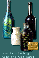 Excavated and intact bottles and jars