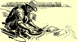 panning for gold