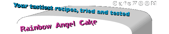 Rainbow Angel Cake
