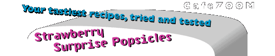 Strawberry Surprise Popsicles