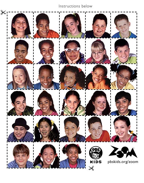 Photos of ZOOMers to print and cut out