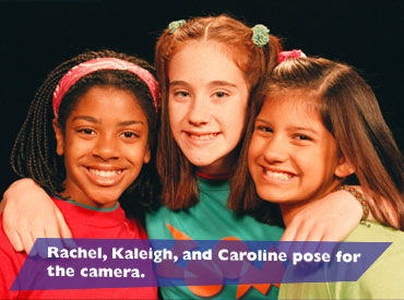 Rachel, Kaleigh, and Caronline pose for the camera