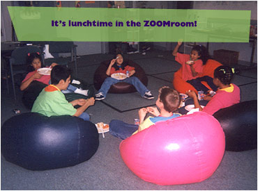 It's lunchtime in the ZOOMroom!