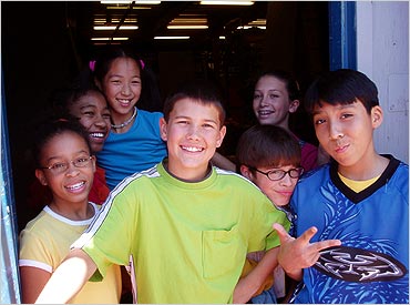 The ZOOMers take a breather after a long day in the studio.