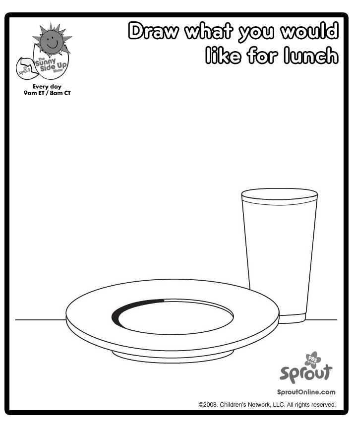 Print and color what you'd like for lunch!