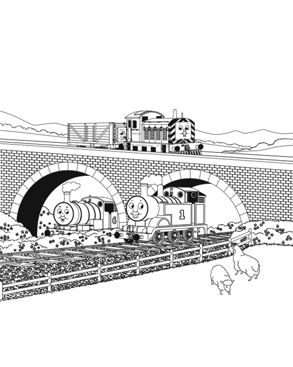 Print and color Henry and his fellow railway engine from Thomas & Friends!
