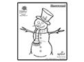 Snowman Coloring Page