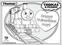 Thomas & Friends Valentine's Day Coloring Page