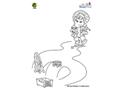 Baby Bop Maze Activity Page