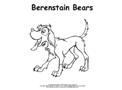 Berenstain Bears Dog Coloring Page