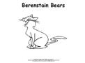 Berenstain Bears Cat Coloring Page
