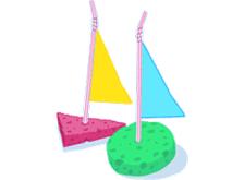 Sponge Sailboat