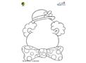 Barney and Friends Draw a Face Coloring Page
