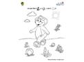 BJ Park Coloring Page