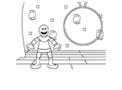 Grover in Space Coloring Page