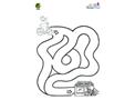 Barney and Friends Biking Maze Activity Page