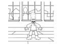 Grover in Russia Coloring Page
