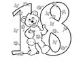 Baby Bear and Butterflies Coloring Page