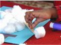 Making a Cottonball Snowman