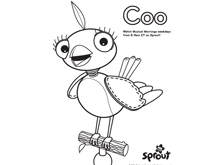 Print and Color Coo Coloring Page