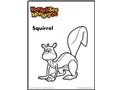 Squirrel Coloring Page