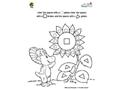 Baby Bop Flower Coloring Page