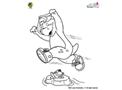 BJ Jumping Coloring Page