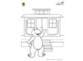 Barney Shack Coloring Page