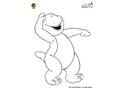 Barney Coloring Page