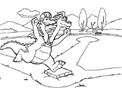 Zak and Wheezie playing Dragon Ball Coloring Page