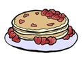 Fifi's Strawberry Heart Pancakes